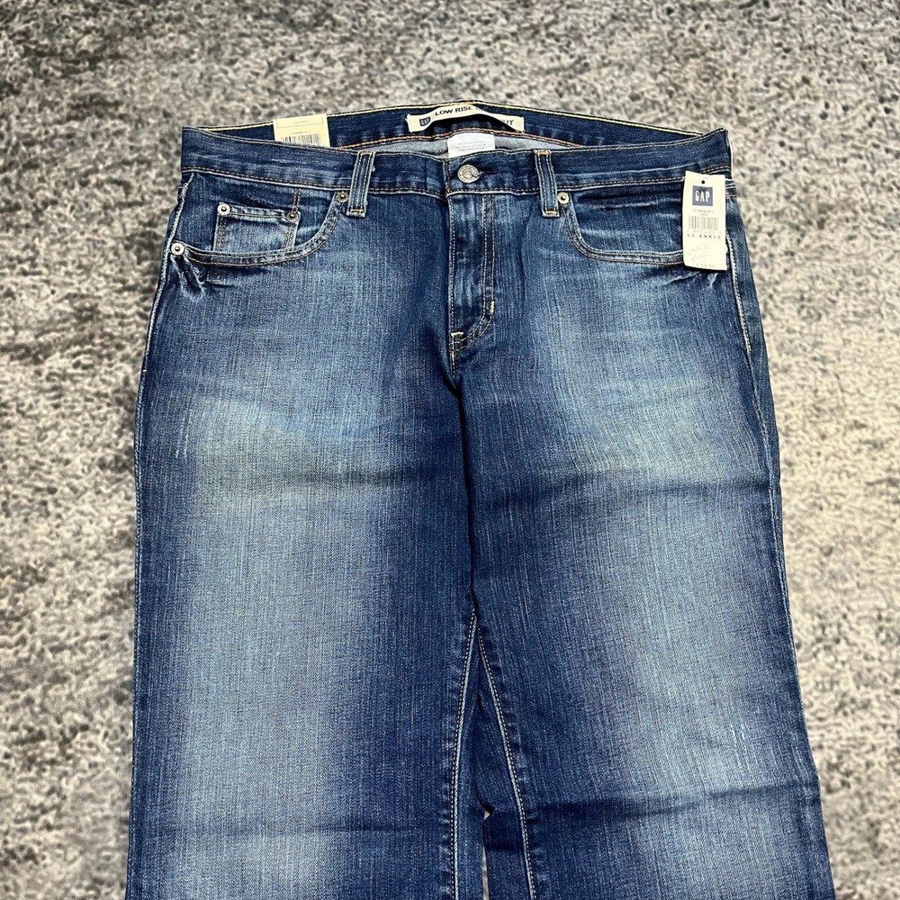 NWT Gap Low Rise Bootcut Jeans Womens 12 (34x30) Blue Western Hippie Y2K - Picture 5 of 16